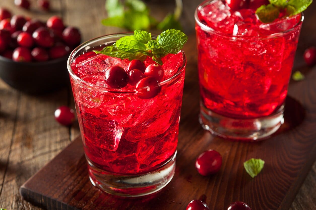 cranberry cocktail with vodka