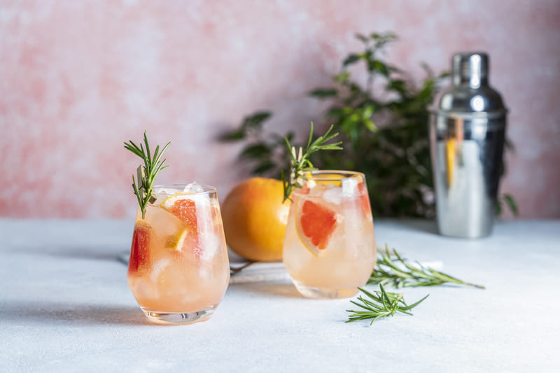 Tequila cocktail with grapefruit